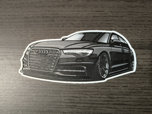 audi a6 vanguardista forja sombreros by cazadorabcz arte 2d vehículo coche vehiculo 2 hervido huevos huevo taza clásico ratrod 3d print model - Mito3D