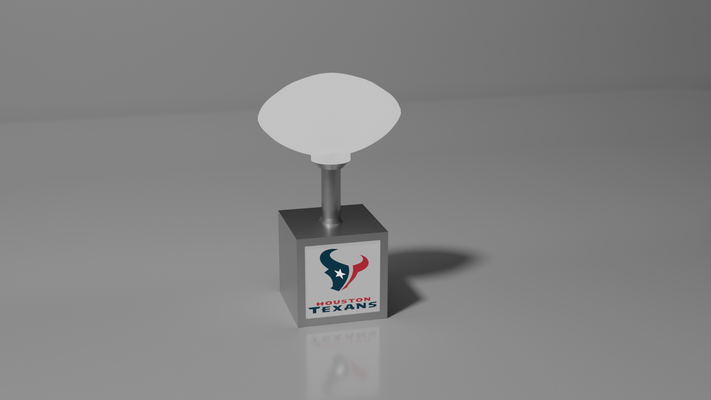 houston teksaslılar logo ışık kutu by miker73 ev halkı dekor futbol hafif kutu lamba 3d print model - Mito3D