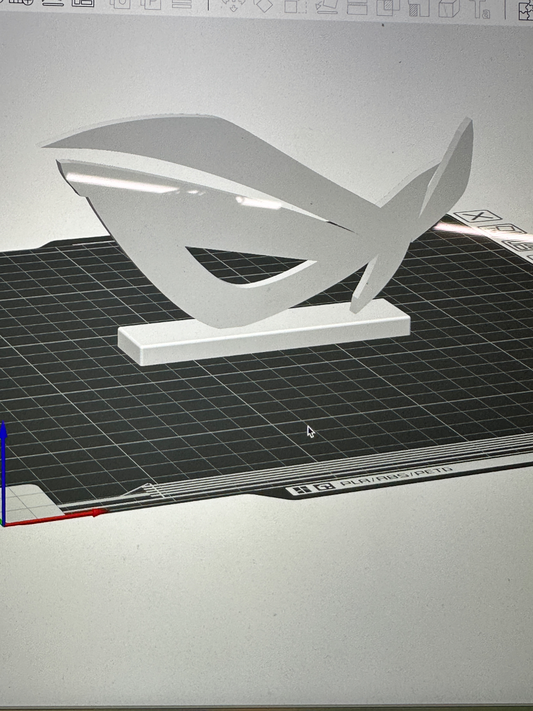 logo rog asus by martin kobela hobby diy gaming 3D print model - Mito3D