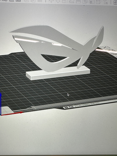 logotipo rog asus by martin kobela passatempo faça jogos 3d print model - Mito3D