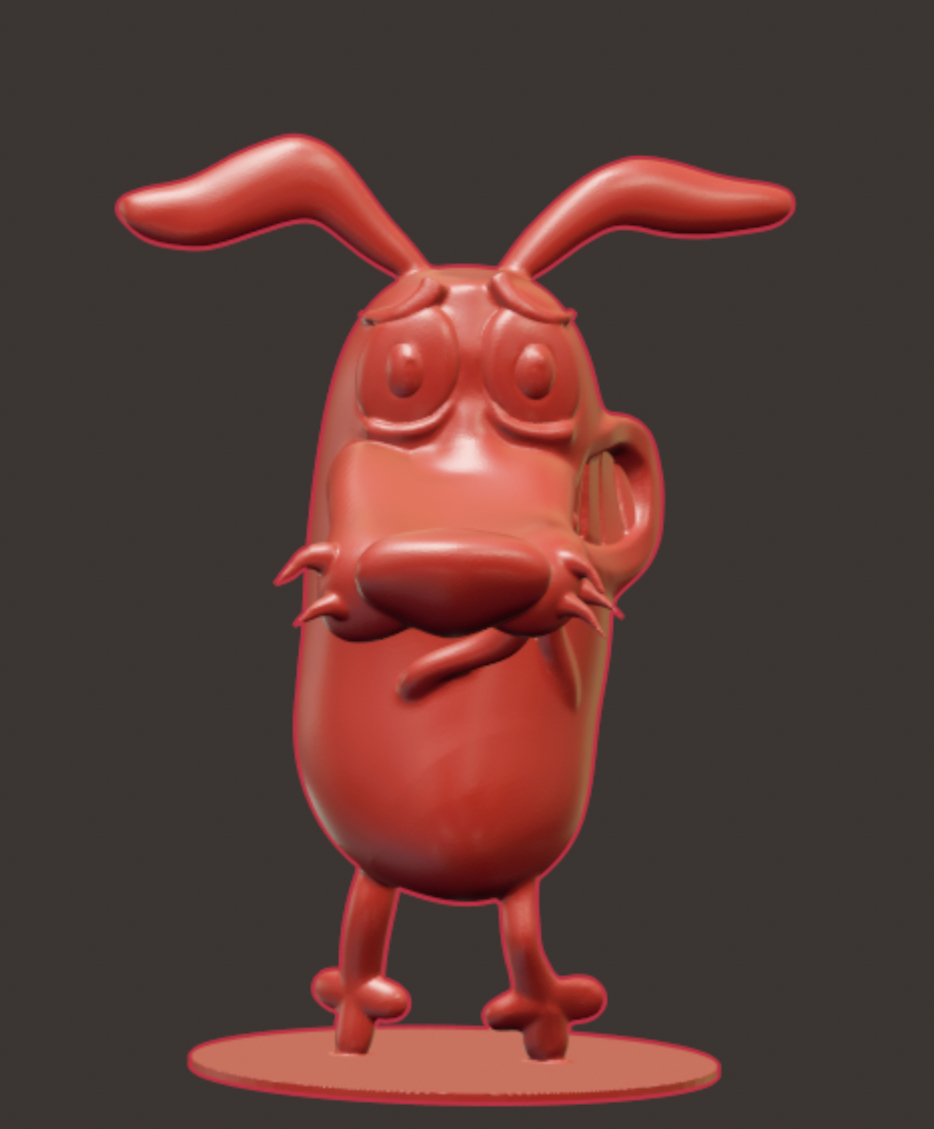 coragem covardemente cão leone il bengala covarde by piteke brinquedos jogos personagens couragethecowardlydog leoneilcanefifone coragemcãocovarde leonecanefifone 3dmodeling 3dprinting nomadsculpt arte digital cgi desenho animado animação horrorcomédia 90scartoons admirador projeto criativo 3dart escultura 3D print model - Mito3D