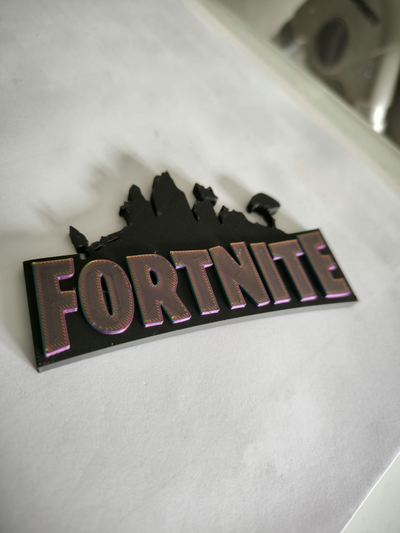 fortnite pared arte by fv carreras 2d fortinita decoración juego jugador pasión batalla 3d print model - Mito3D