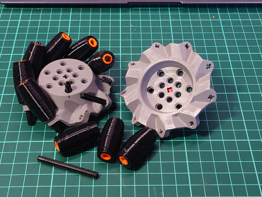 tecnico compatibile meccano ruota by horcikdesigns passatempo fai robotica legotecnico mecanum omni omniwheel mindstorms 3d print model - Mito3D