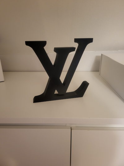 logo louis vuitton by hj 3d arte segni loghi modalità lv 2dart fan art lusso mod 3d print model - Mito3D