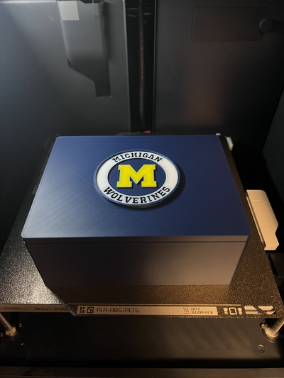 michigan almacenamiento caja by laskco herramientas organizadores compartimiento u of m 3d print model - Mito3D