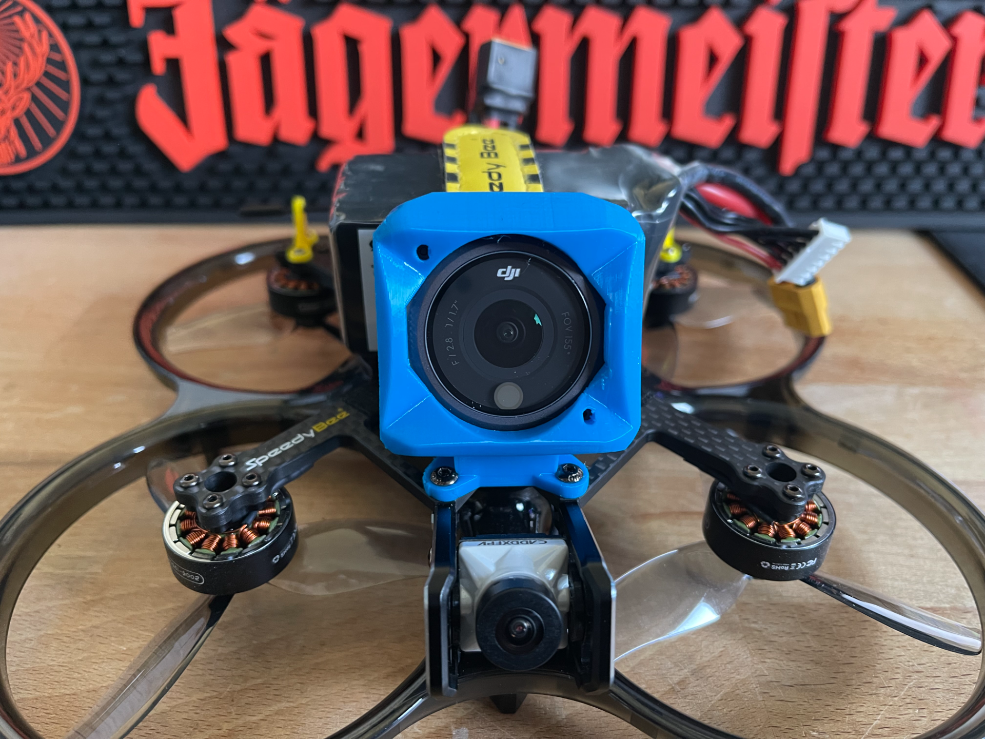 speedybee bee35 dji action 2 mount 25 remixed by svnjcby hobby & diy rc tpu a95 whoop 3D print model - Mito3D