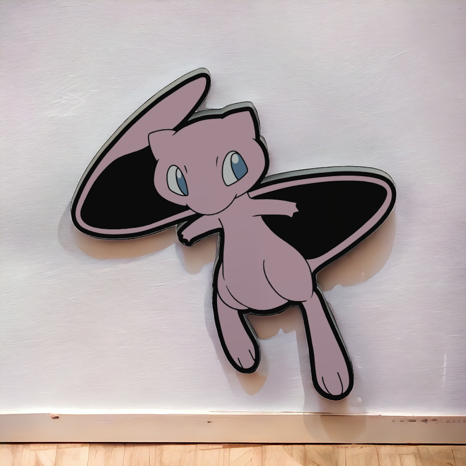 kafese koymak hafif kutu by sitero sanat işaretler logolar led lamba pokemon anime oyun efsanevi pembe çocuk hediye oda yatak odası ışık şirin 3D print model - Mito3D