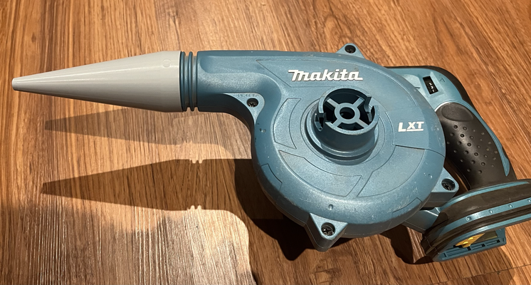 makita short blower nozzle dub 183 remixed by household garden 18v 3d print model - Mito3D