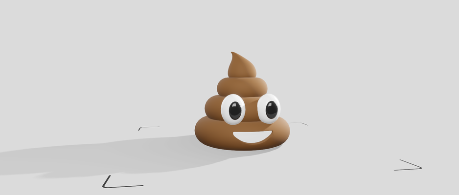 poop emoji by bodi3 3d drucker prüfung modelle 3d print model - Mito3D