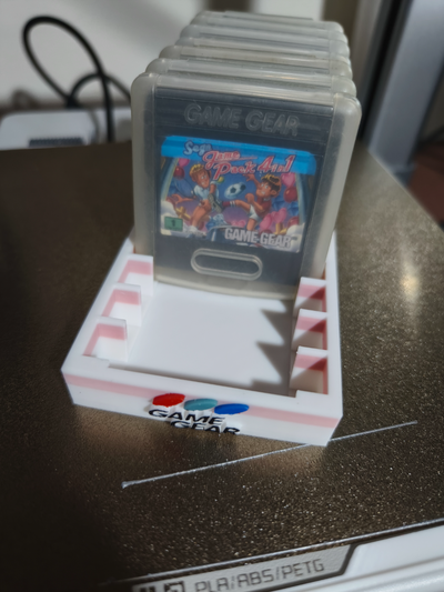 sega gamegear 12 cartdriges holder logo remixed by fodpereira toys & games 3d print model - Mito3D