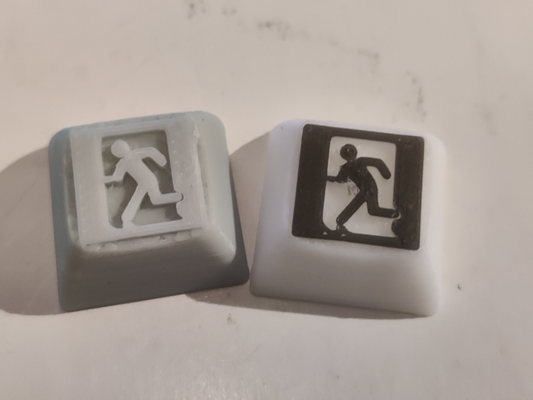 escape keycap exit sign - dsa profile remixed by frederik9302 hobby & diy electronics keyboard 3d print model - Mito3D