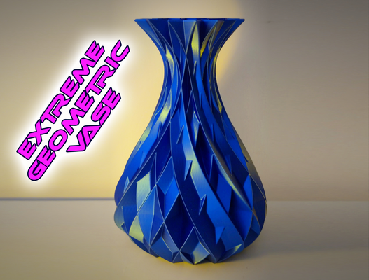 extremo geométrico vaso modo by arco casa decoração poli pobre vasemodo presente flor 3d print model - Mito3D