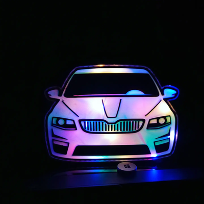 octavia 3 vrs lampe by mz 3d kunst 2d skoda 3d print model - Mito3D