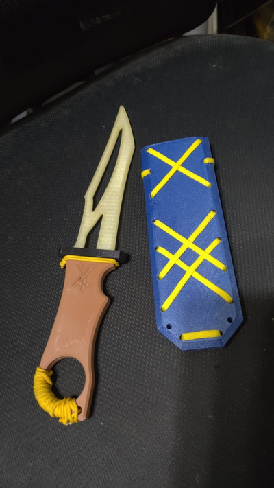 arpón cuchillo saya by effie accesorios cosplays réplica arma espada apuntalar monitor 3d print model - Mito3D