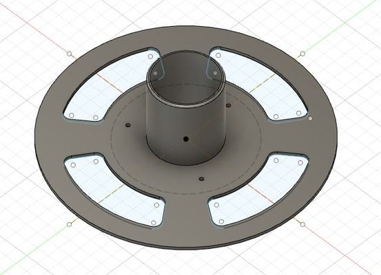 bobina filamento carrete by zanlor64 3d impresora accesorios adaptador 3d print model - Mito3D