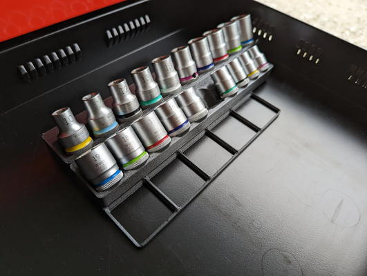 gridfinity + wera 1 2 socket set - 10-19mm by mrstolarsky tools organizers 3d print model - Mito3D