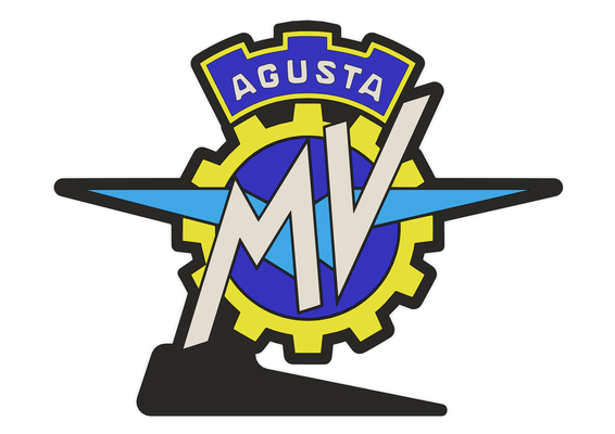 logo mv agusta by nf stampa 3d arte modelli moto 3d print model - Mito3D