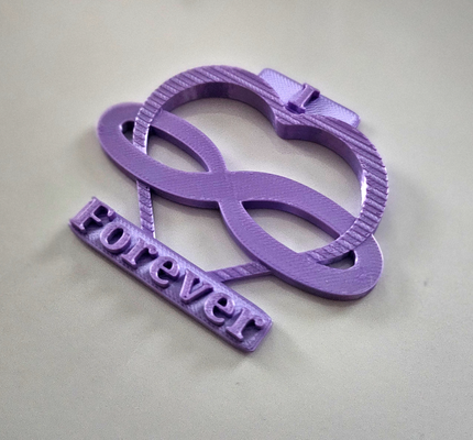 i love forever heart by gidog3232 art signs & logos infinity 3d print model - Mito3D