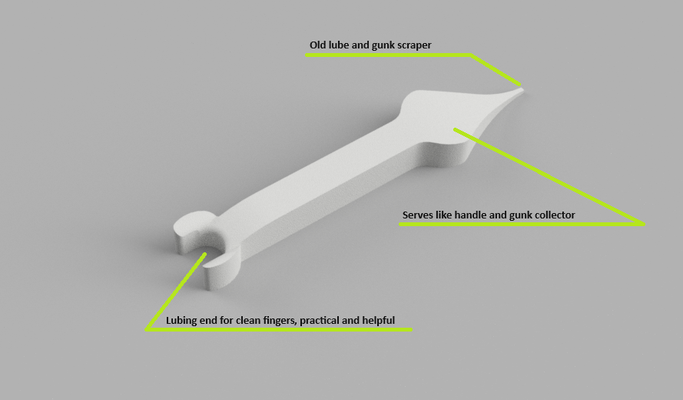 cajado lubrificante ajudante infinito compatibilidade by sayian20 3d impressora acessórios limpar limpo ferramenta 3d print model - Mito3D