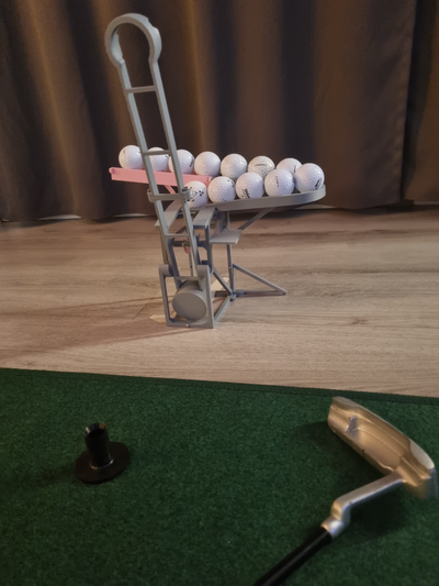 golf palla dispenser by christopher jh passatempo fai sport all'aperto pallina gamma 3d print model - Mito3D