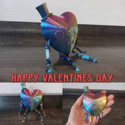 lindo san valentin día corazón hombre adorable by udrek juguetes juegos articulado enamorado amor divertido juguete regalo 3d print model - Mito3D