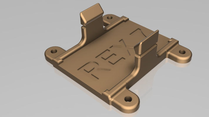 cais rex7 suporte monte by madd0g passatempo faça rc rex 7 receptor 3d print model - Mito3D