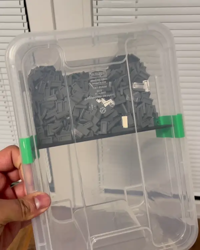 clip in ikea samla divisor 5l by abdelat casa oficina acortar caja 3d print model - Mito3D