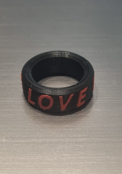 anti estrés ring valentine's día by repair3d moda anillos anillo san valentin 3d print model - Mito3D