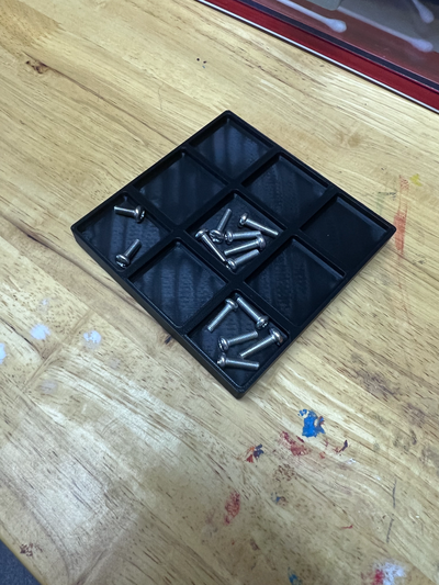 screw tray tpu anti-skid feet by zane12 tools organizers organisation 3d print model - Mito3D