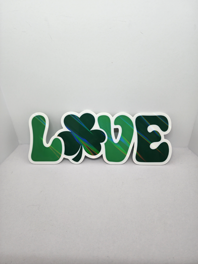 shamrock love by j3dps art 2d st patrick's day patricks luck clover paddy paddys saint patrick paddy's 3d print model - Mito3D