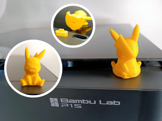 pikachu polvo enchufe p1p p1s remezclado by valeria momo mattia 3d impresora accesorios toque pokemon adaptador pokebola pelota 3d print model - Mito3D