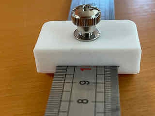 gauge stop by natamaker tools hand ruler 3d print model - Mito3D