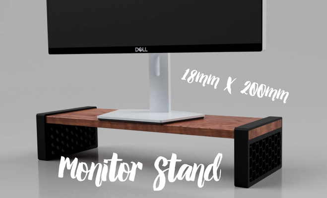 monitör ayakta durmak by 3dslash ev halkı ofis pc bilgisayar sıra 3d print model - Mito3D