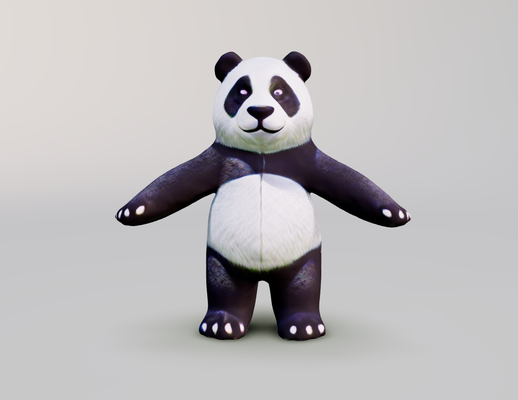 panda by 3dprintnow arte sculture 3d print model - Mito3D