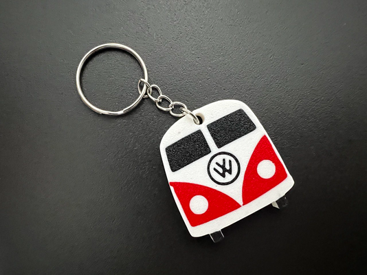 vw t1 schlüsselbund by hersteller kunst zeichen logos volkswagen jahrgang surfen vwschlüsselbund van llavero schlüsselring 3d print model - Mito3D