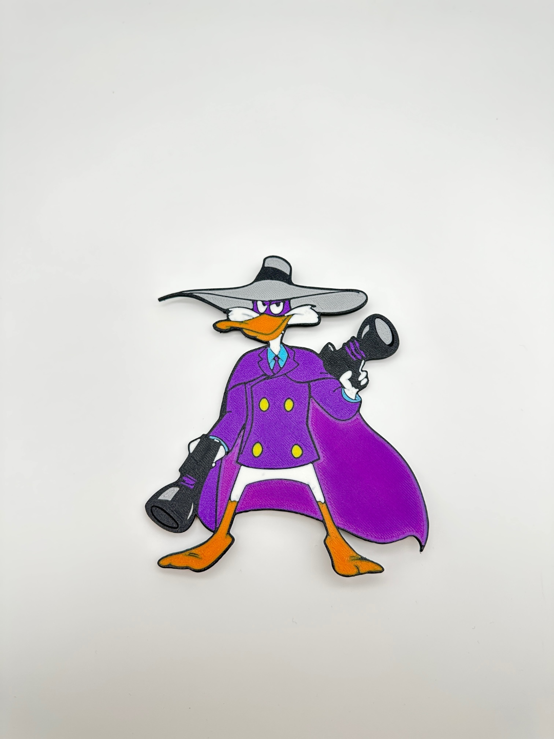 asa negra pato 2d parede arte by antônio 323 darkwingduck 2dwallart disney herói 3D print model - Mito3D