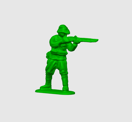 soldado verde tirador by dubmehard arte esculturas ejército juguete escultura disparar pequeño 3d print model - Mito3D