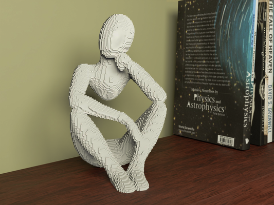 bloqueado celestial resonancia escultura remezclado by t pcs casa decoración escritorio interior deco arte voxel modelo hogar resumen moderno impresión creativo pensador pose innovador 3d print model - Mito3D