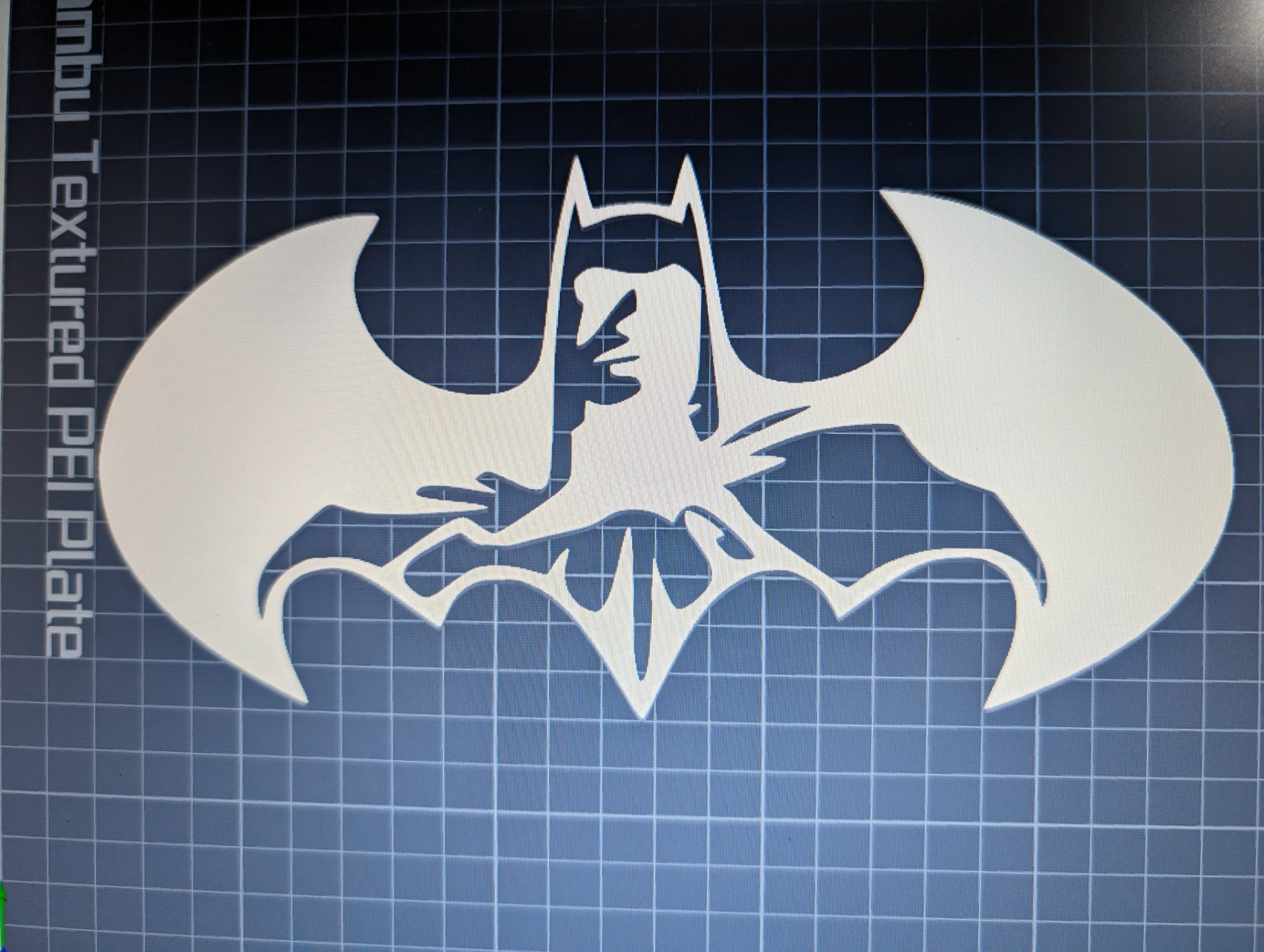 batman logo mur art by rad 2d fanart 3D print model - Mito3D