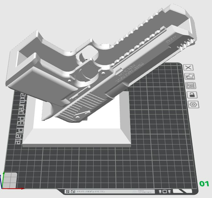 desert eagle book holder remixed by ajschnelle household decor gun display 3d print model - Mito3D