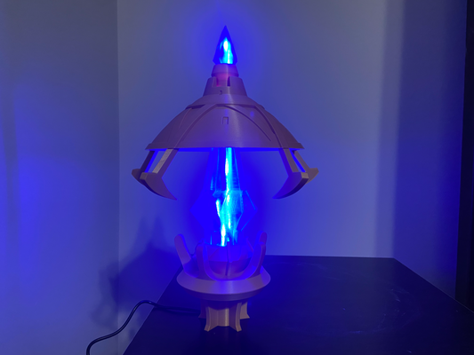 ffxiv aethernet shard lamp by encrust3d household decor final fantasy ff14 aether light accessory strip aetheryte 3d print model - Mito3D