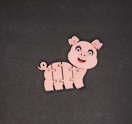 flexi schwein neu gemischt by marcsloan85 kunst 2d tier scheune niedlich spaß kinder 3d print model - Mito3D