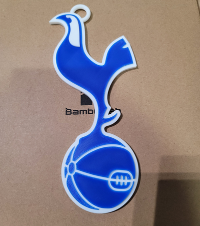 tottenham hotspur w lazo 3d logo 180mm serie by tiendas comestibles pasatiempo bricolaje diy deporte aire libre liga fútbol club fc cadena 3d print model - Mito3D