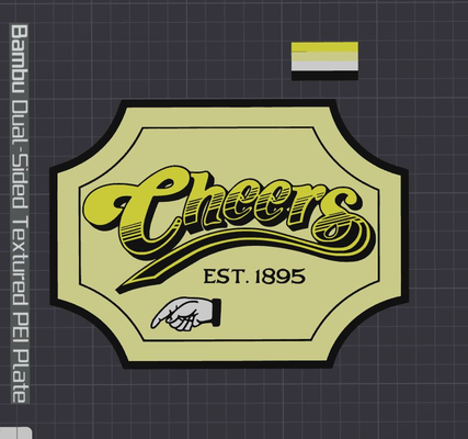 cheers bar sign by wizard7741 art signs & logos 3d print model - Mito3D