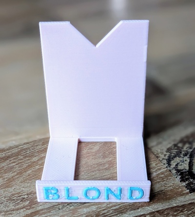 small plate holder - blond branded by virtualeech household decor amsterdam 3d print model - Mito3D