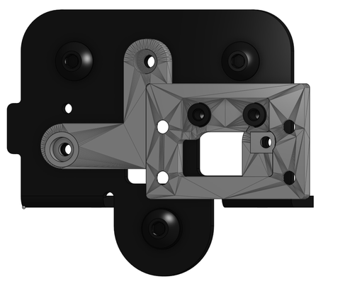 voxelab aquila hero me gen7 gantry adapter remixed by the3dhobbyist 3d printer parts remix voxelabaquila gantryadapter heromegen7 modular 3d print model - Mito3D