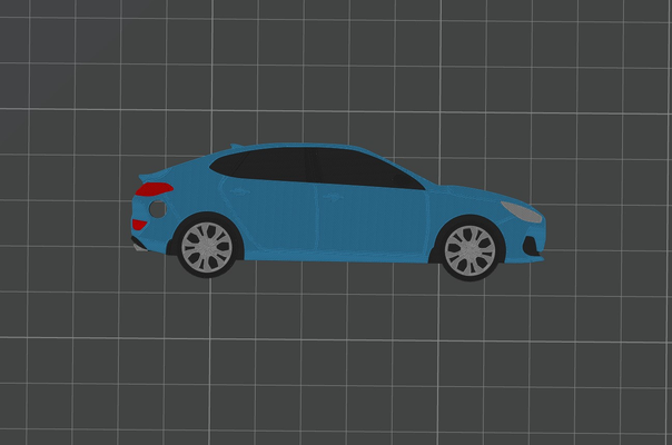 hyundai i30n by andy taupe art 2d voiture porte clés 3d print model - Mito3D