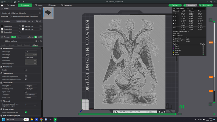 baphomet by tms696 kunst 2d hutschmiede 3d print model - Mito3D