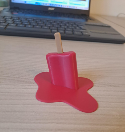 derritiendo paleta hielo ams necesario by filippo3ddesign arte modelos derretir deco decoración helado crema derretido caramelo divertido bonito 3d print model - Mito3D