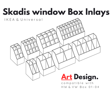 ikea skadis inlays my box collection by art design 3d tools organizers inlay 3d print model - Mito3D